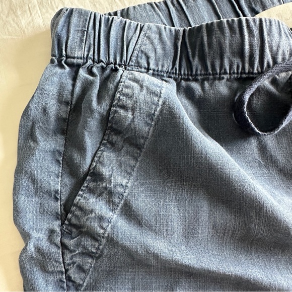 Blue Draw String Waist Shorts - Picture 4 of 7